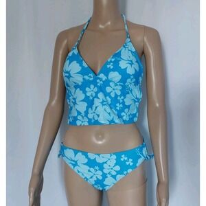 Shekini Women's  Small  Two Piece Bathing‎ Suit Halter Neck Tie Side Bikini